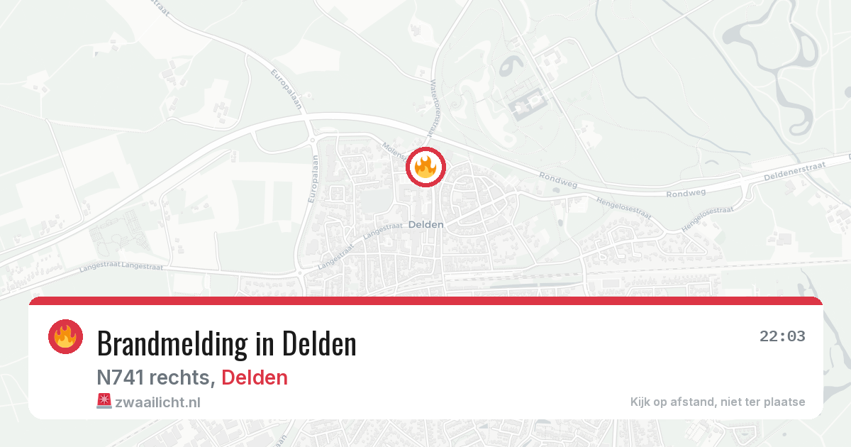 Brandmelding in Delden — 8 aug 2026