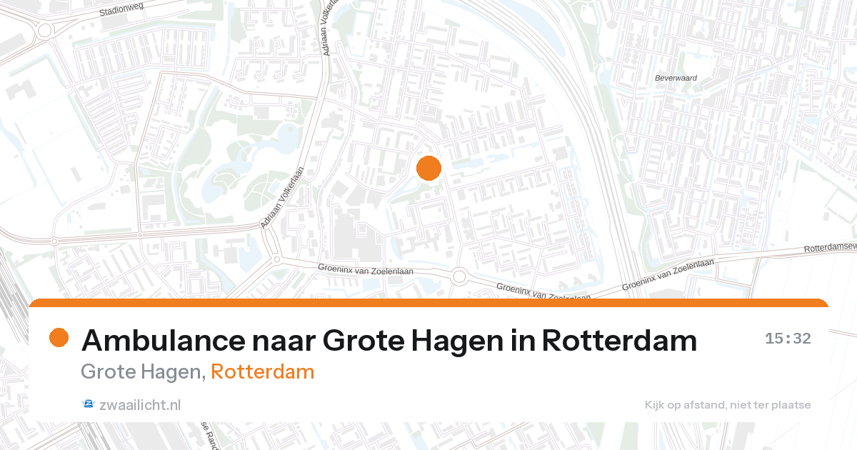 Ambulance naar Grote Hagen in Rotterdam — 17 jul 2026