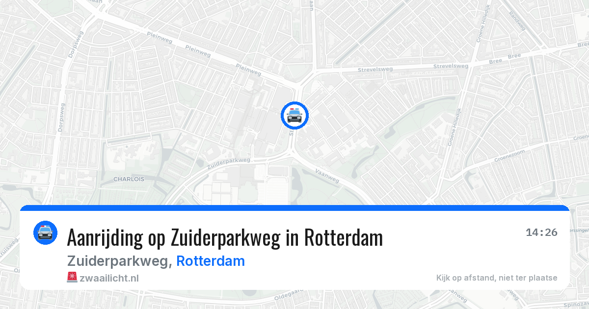Aanrijding op Zuiderparkweg in Rotterdam — 7 mei 2026