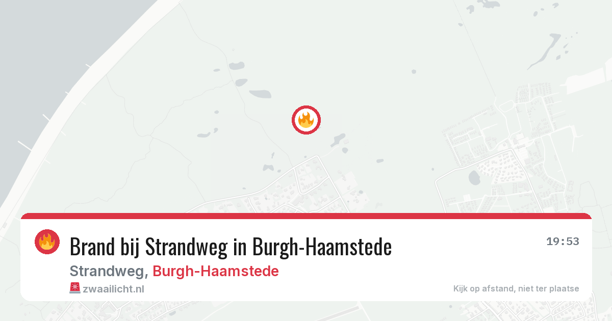Brand bij Strandweg in Burgh-Haamstede — 2 aug 2026