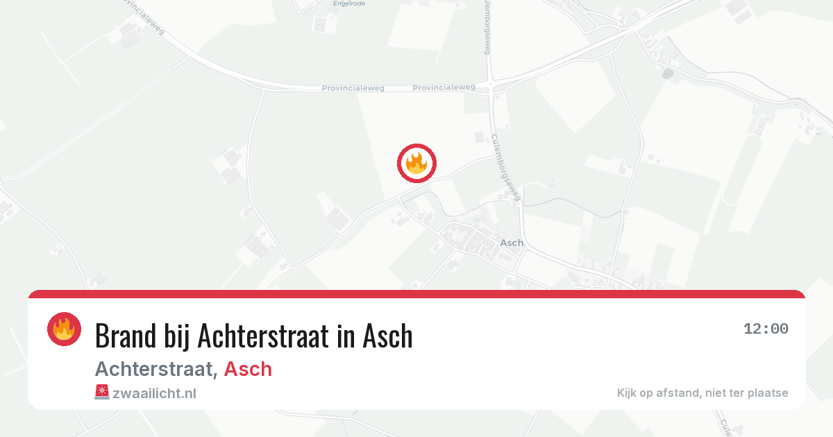 Brand bij Achterstraat in Asch — 26 jun 2026