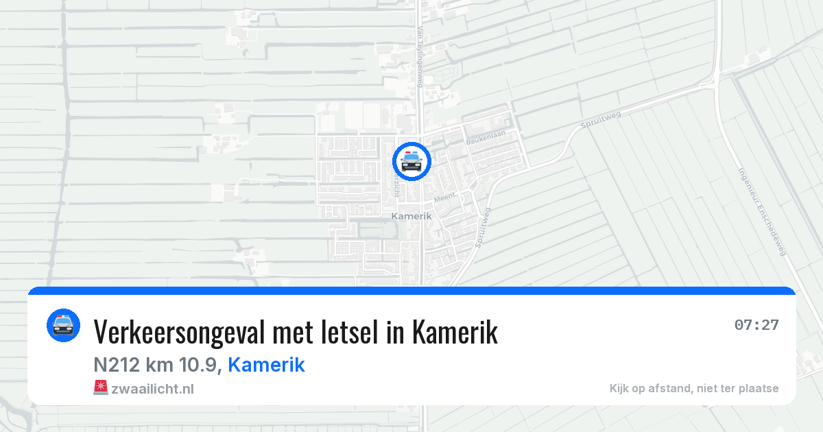 Verkeersongeval met letsel in Kamerik — 9 jun 2026