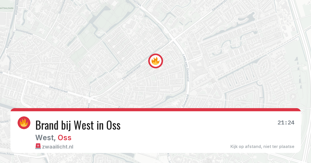 Brand bij West in Oss — 28 jun 2026
