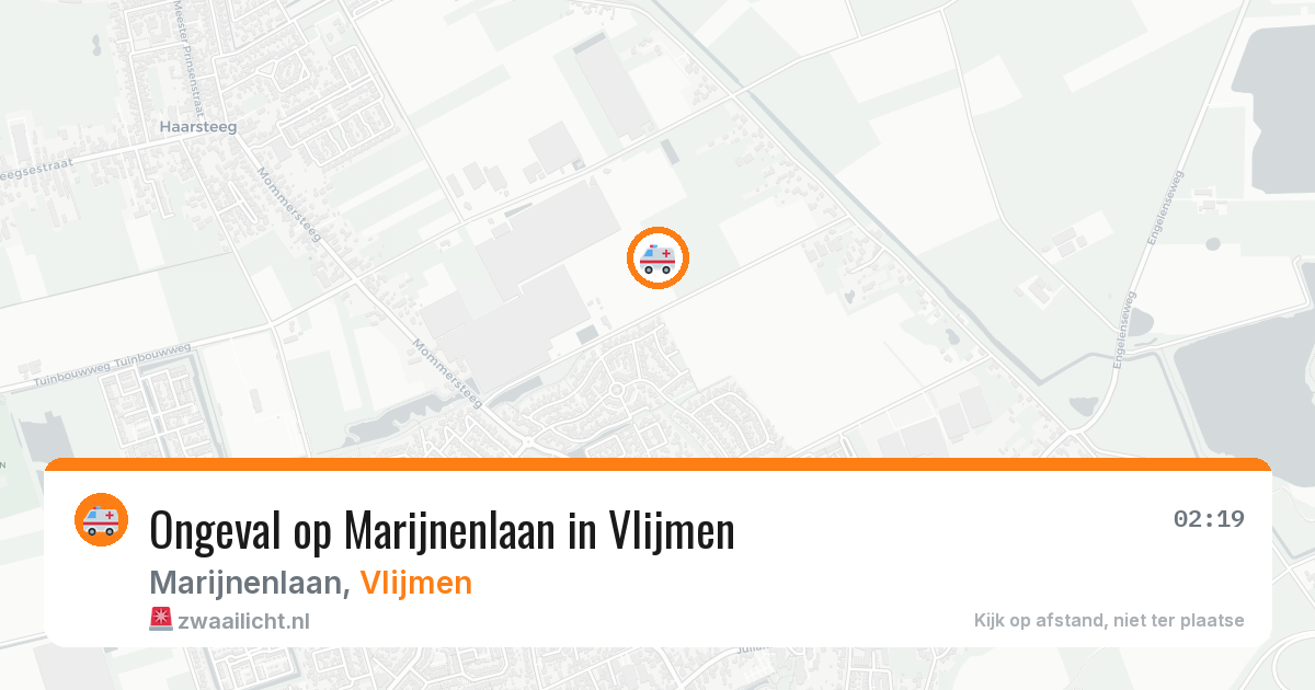 Ongeval op Marijnenlaan in Vlijmen — 11 mrt 2026