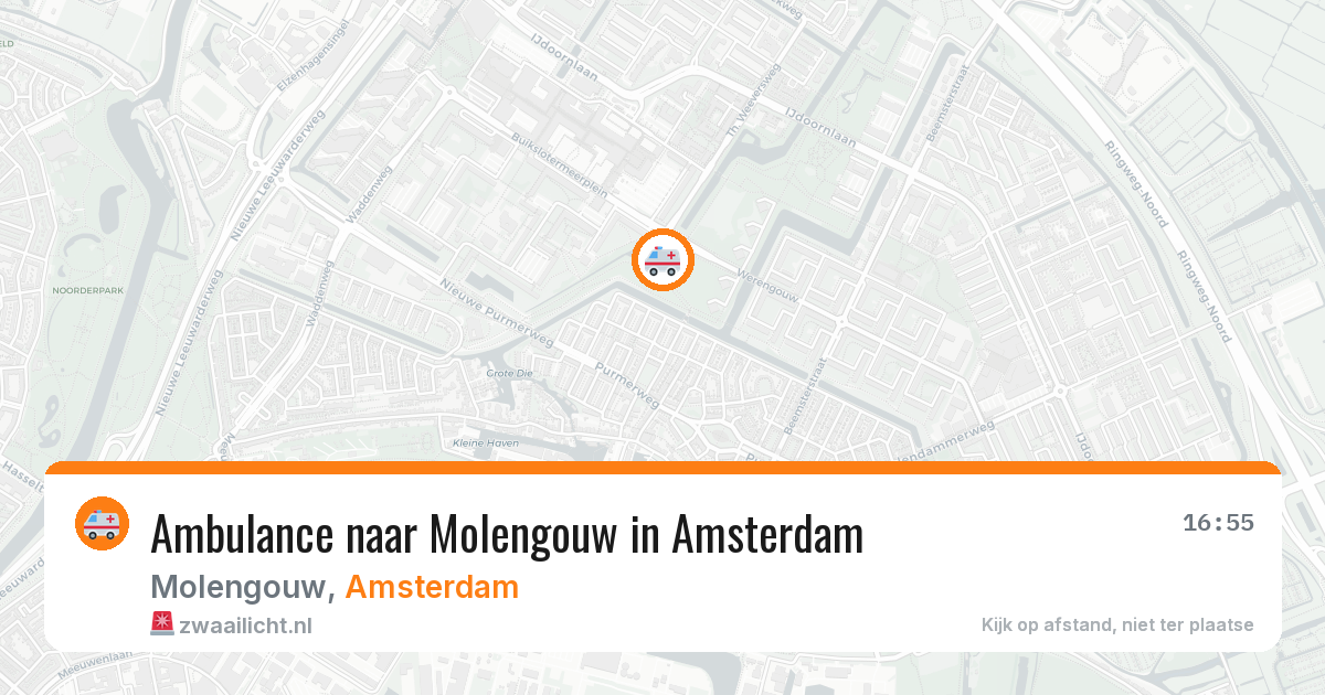 Ambulance naar Molengouw in Amsterdam — 22 mrt 2026