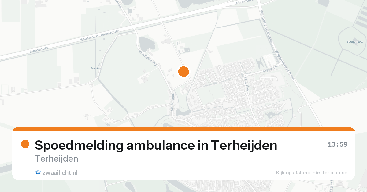 Spoedmelding ambulance in Terheijden — 15 aug 2026