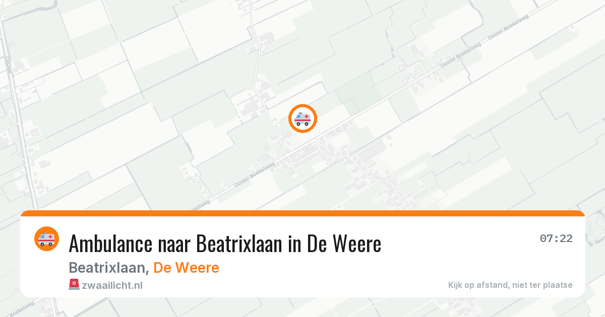 Ambulance naar Beatrixlaan in De Weere — 28 feb 2026