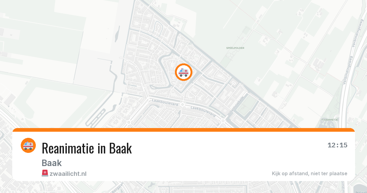 Reanimatie in Baak — 22 mei 2026