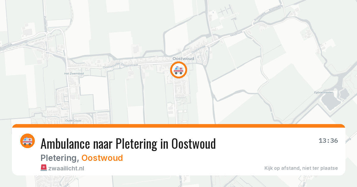 Ambulance naar Pletering in Oostwoud — 28 feb 2026