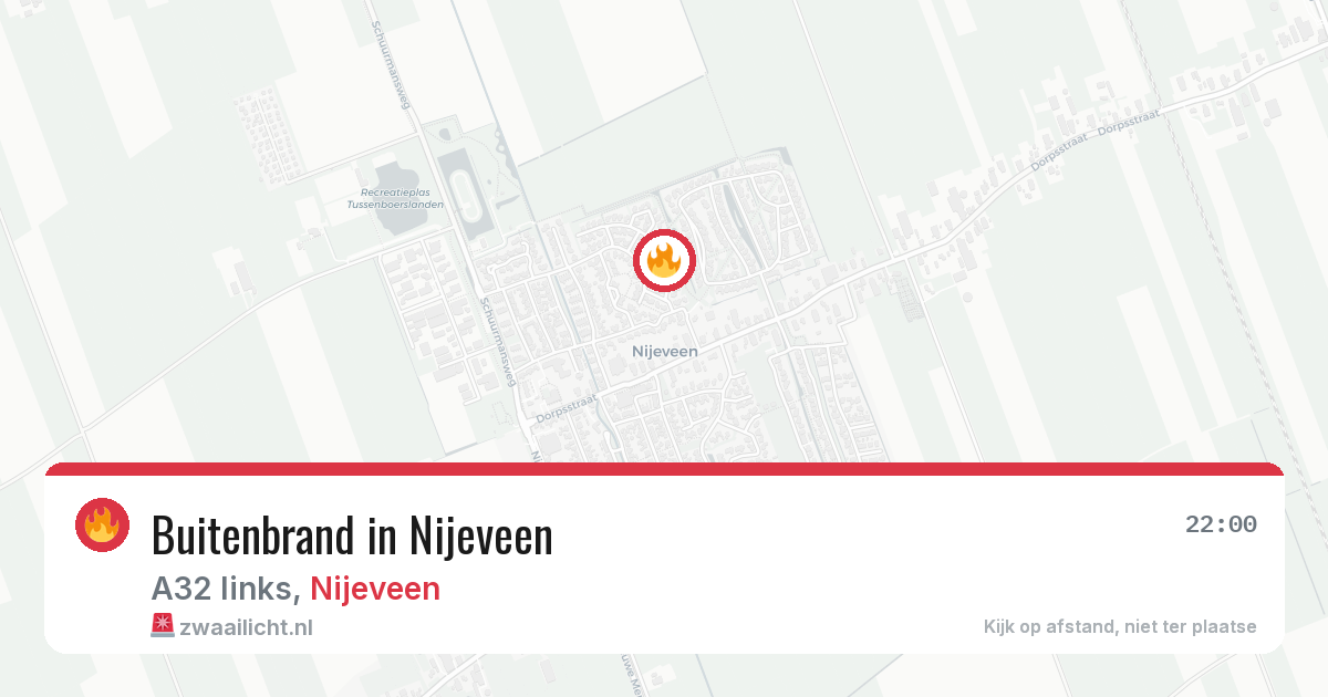 Buitenbrand in Nijeveen — 27 jul 2026
