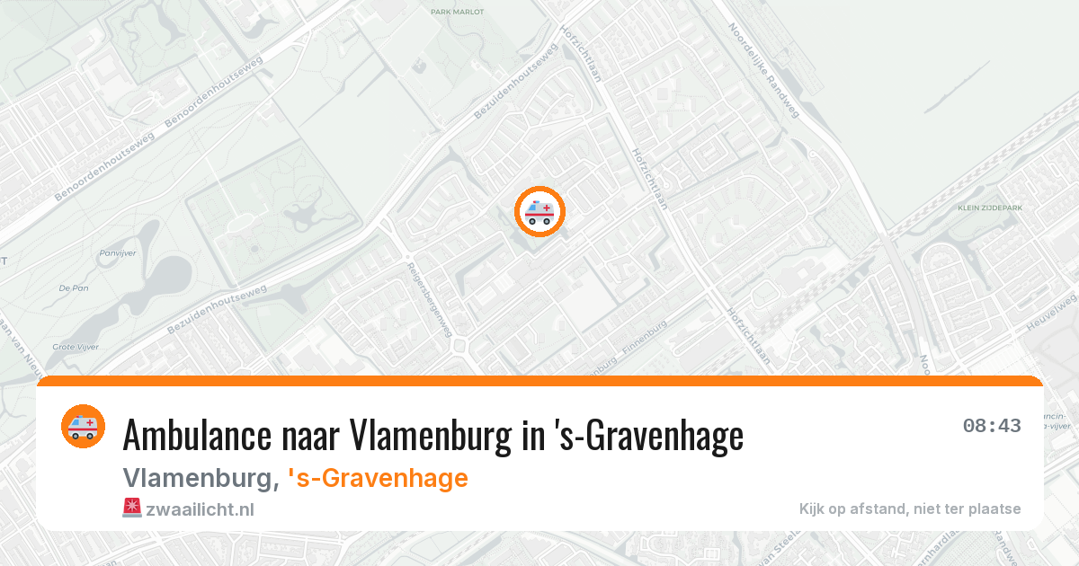 Ambulance naar Vlamenburg in 's-Gravenhage — 24 jul 2026