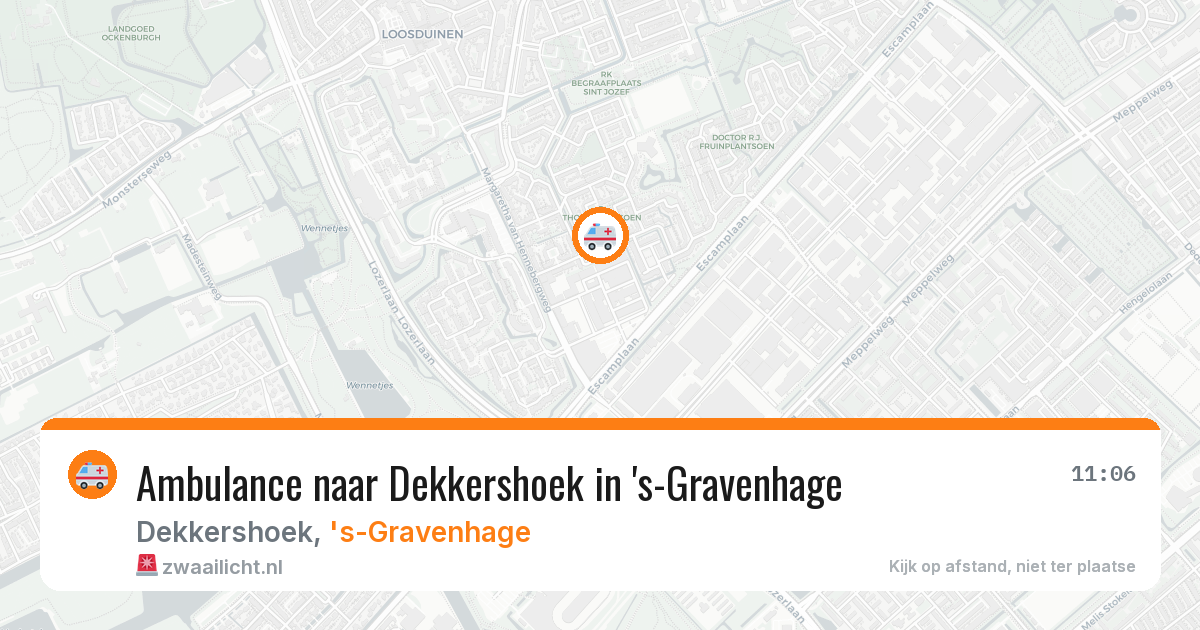Ambulance naar Dekkershoek in 's-Gravenhage — 27 mei 2026