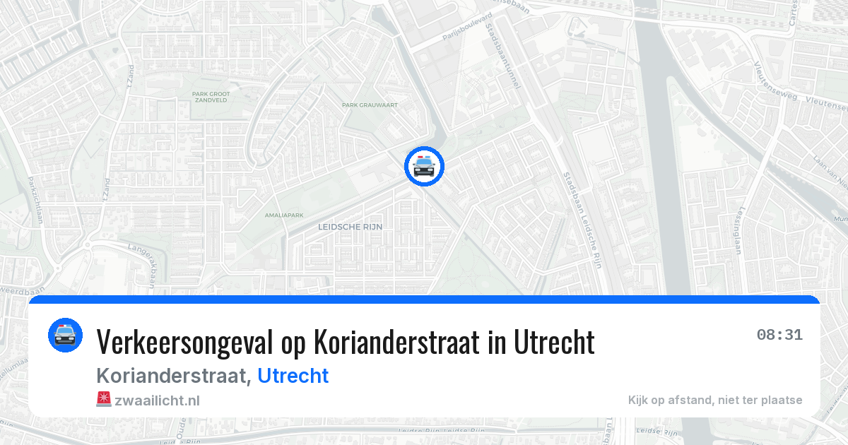 Verkeersongeval op Korianderstraat in Utrecht — 6 mei 2026