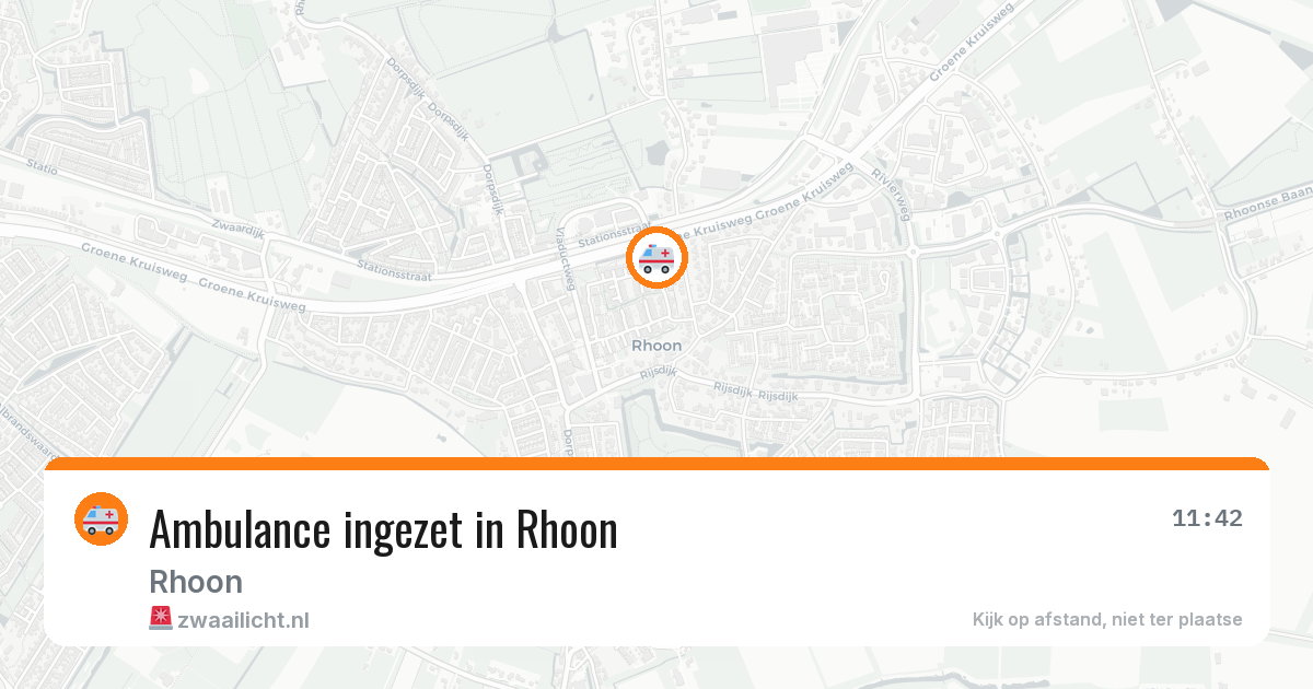 Ambulance ingezet in Rhoon — 11 mei 2026