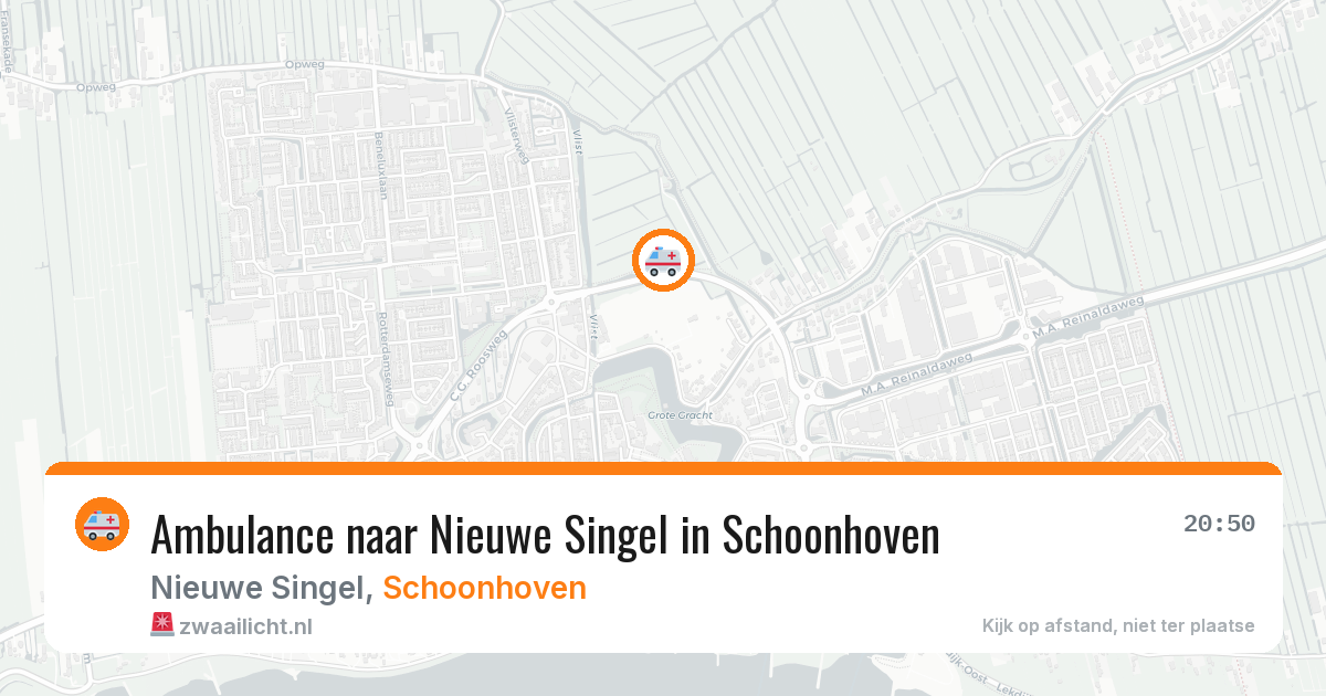Ambulance naar Nieuwe Singel in Schoonhoven — 13 jun 2026