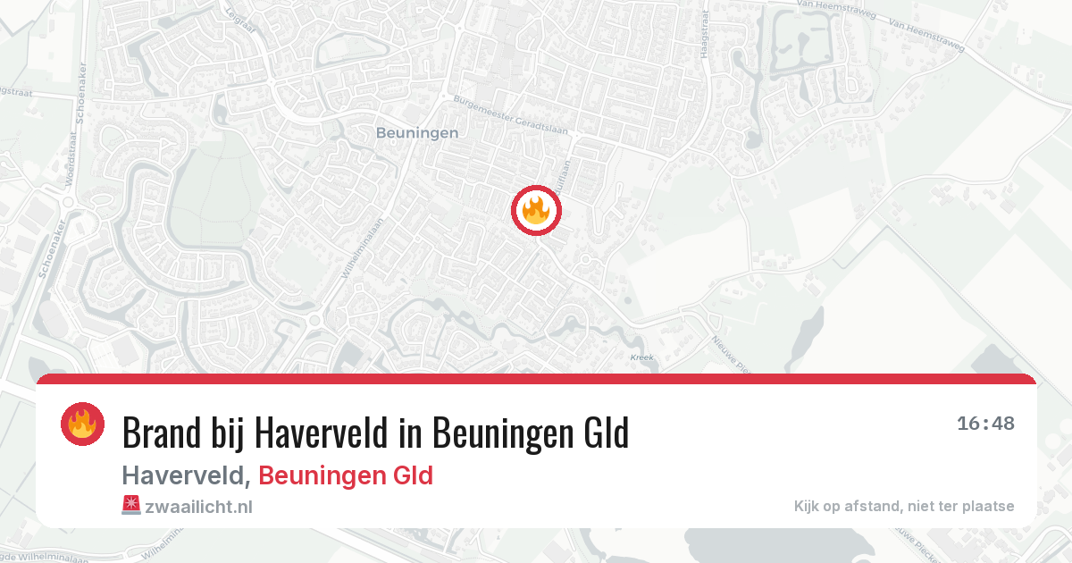 Brand bij Haverveld in Beuningen Gld — 30 jun 2026