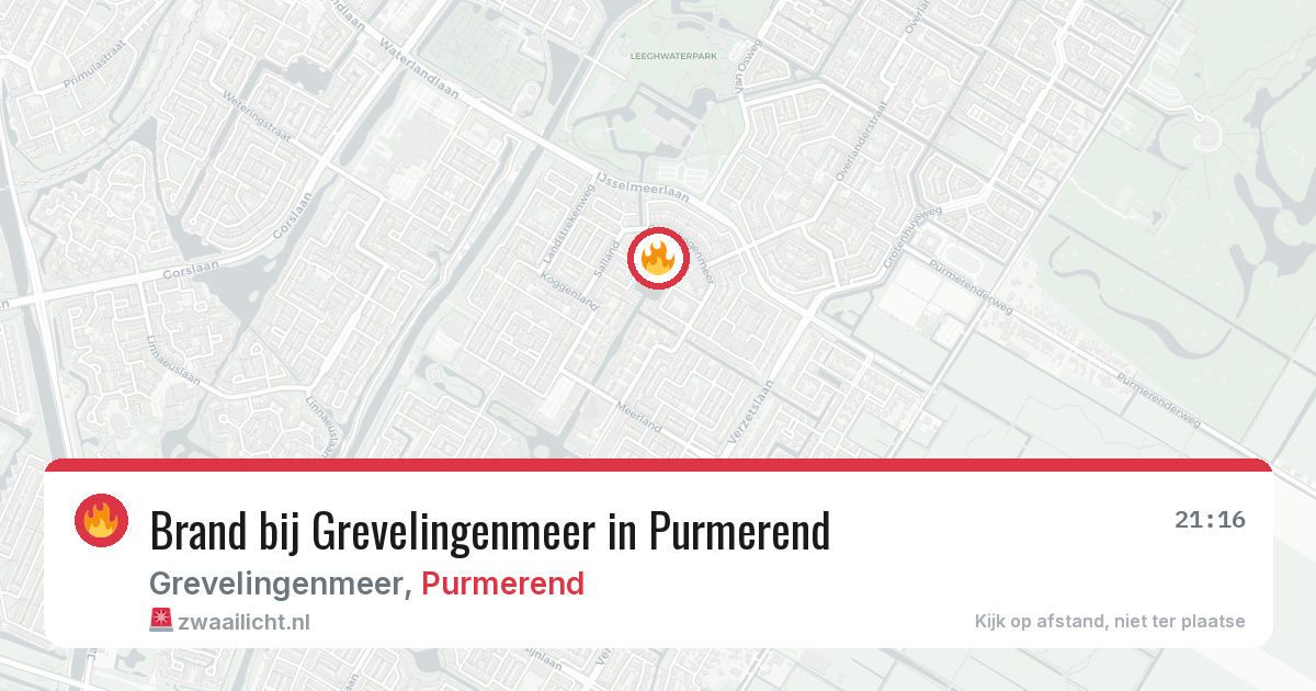 Brand bij Grevelingenmeer in Purmerend — 2 jun 2026