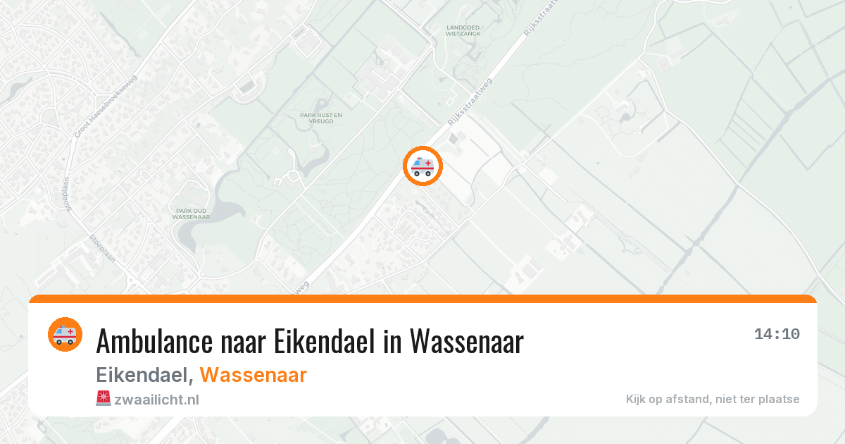 Ambulance naar Eikendael in Wassenaar — 26 mei 2026