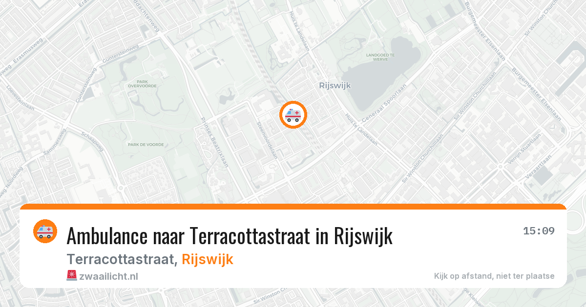 Ambulance naar Terracottastraat in Rijswijk — 11 aug 2026