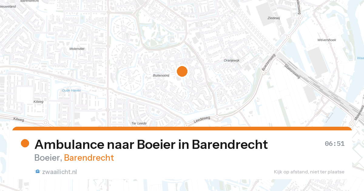 Ambulance naar Boeier in Barendrecht — 18 jul 2026