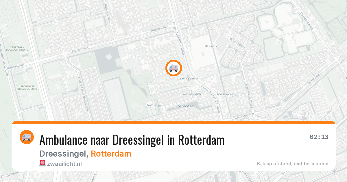 Ambulance naar Dreessingel in Rotterdam — 3 jun 2026