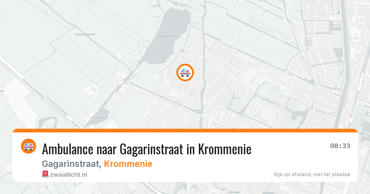 Ambulance naar Gagarinstraat in Krommenie — 28 jun 2026