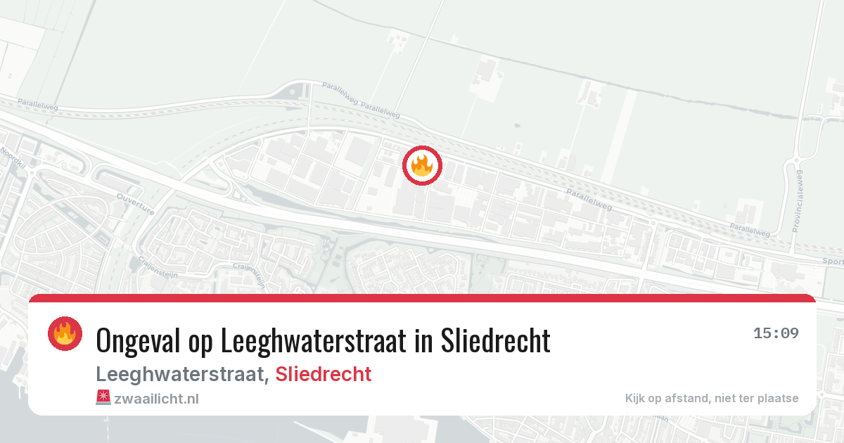 Ongeval op Leeghwaterstraat in Sliedrecht — 13 jun 2026