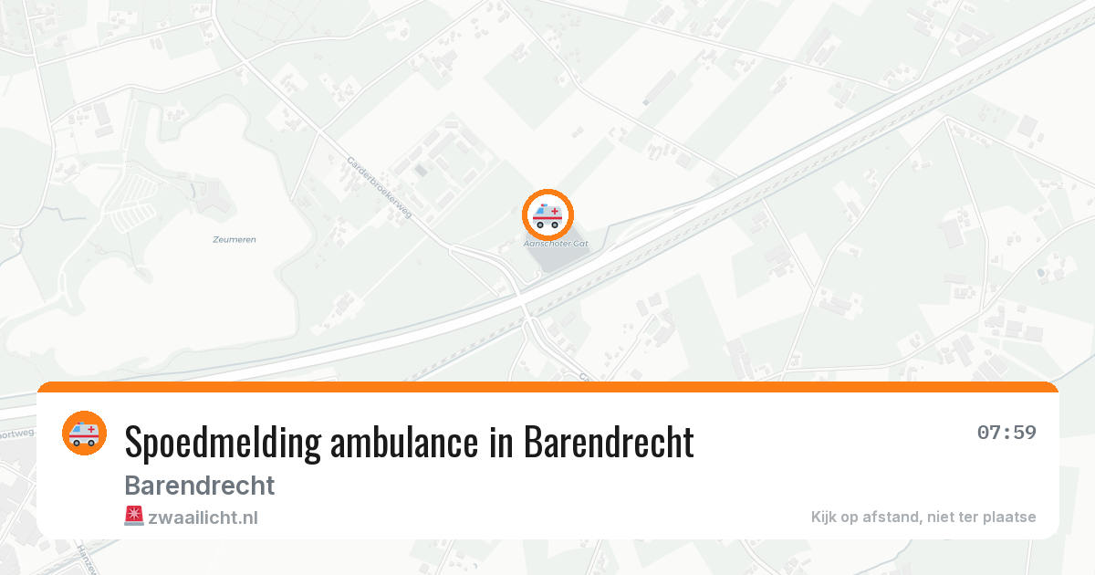Spoedmelding ambulance in Barendrecht — 11 aug 2026