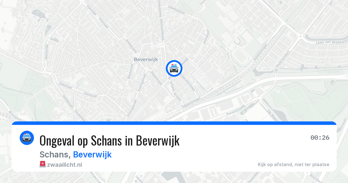 Ongeval op Schans in Beverwijk — 12 aug 2026