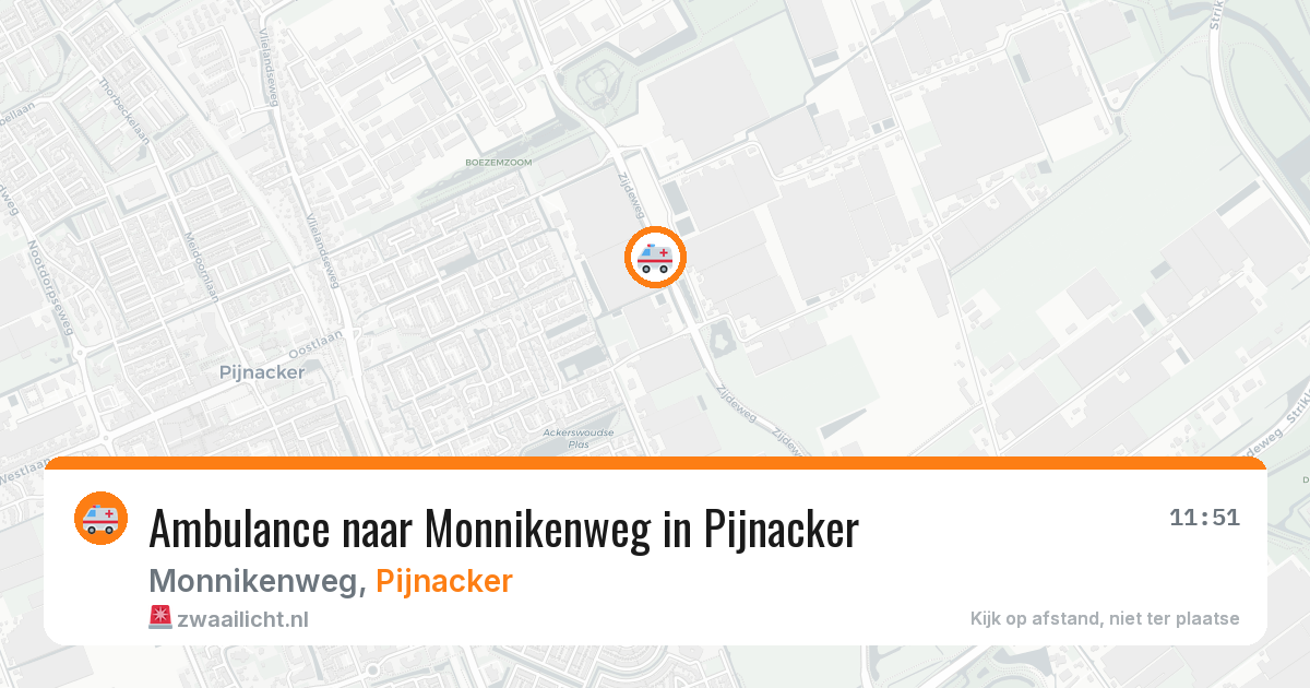Ambulance naar Monnikenweg in Pijnacker — 23 mei 2026
