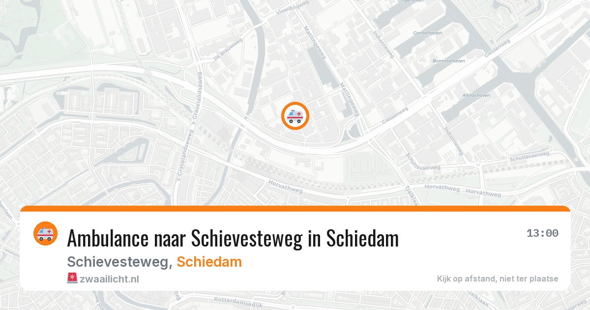 Ambulance naar Schievesteweg in Schiedam — 3 jun 2026
