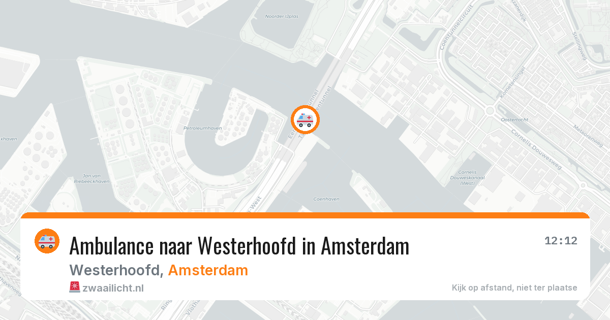 Ambulance naar Westerhoofd in Amsterdam — 7 jun 2026