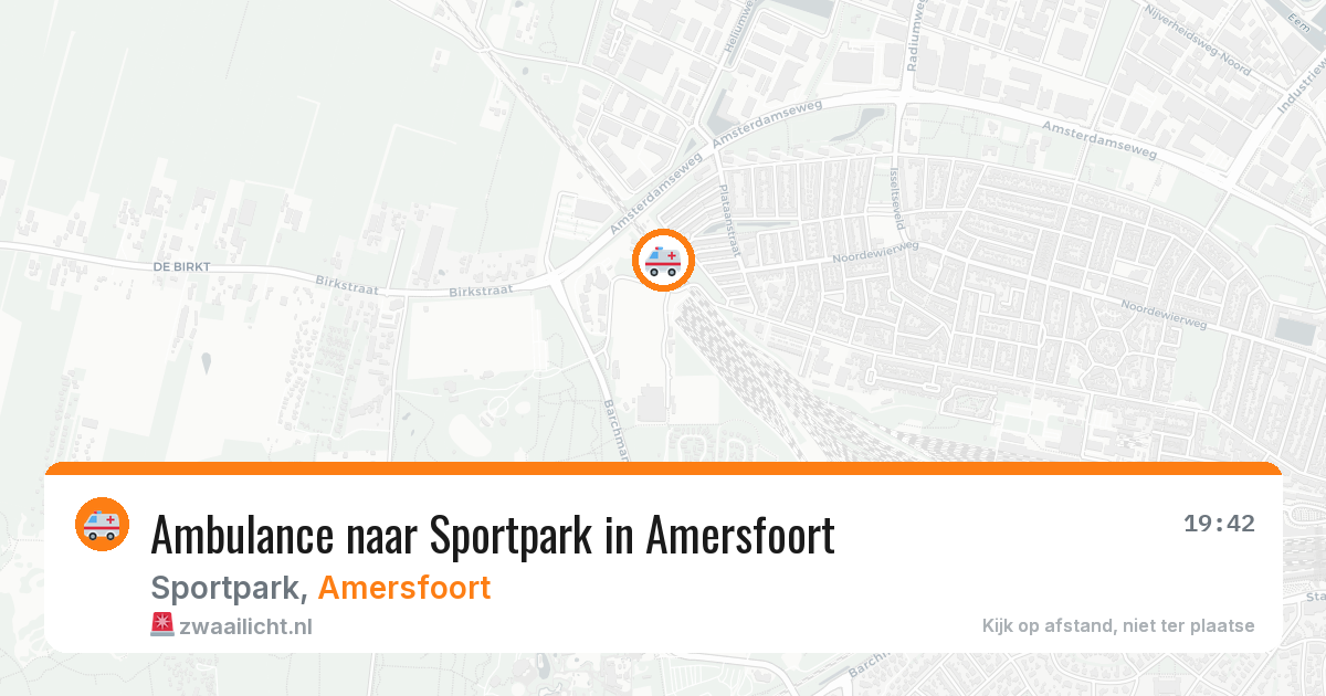 Ambulance naar Sportpark in Amersfoort — 5 mrt 2026