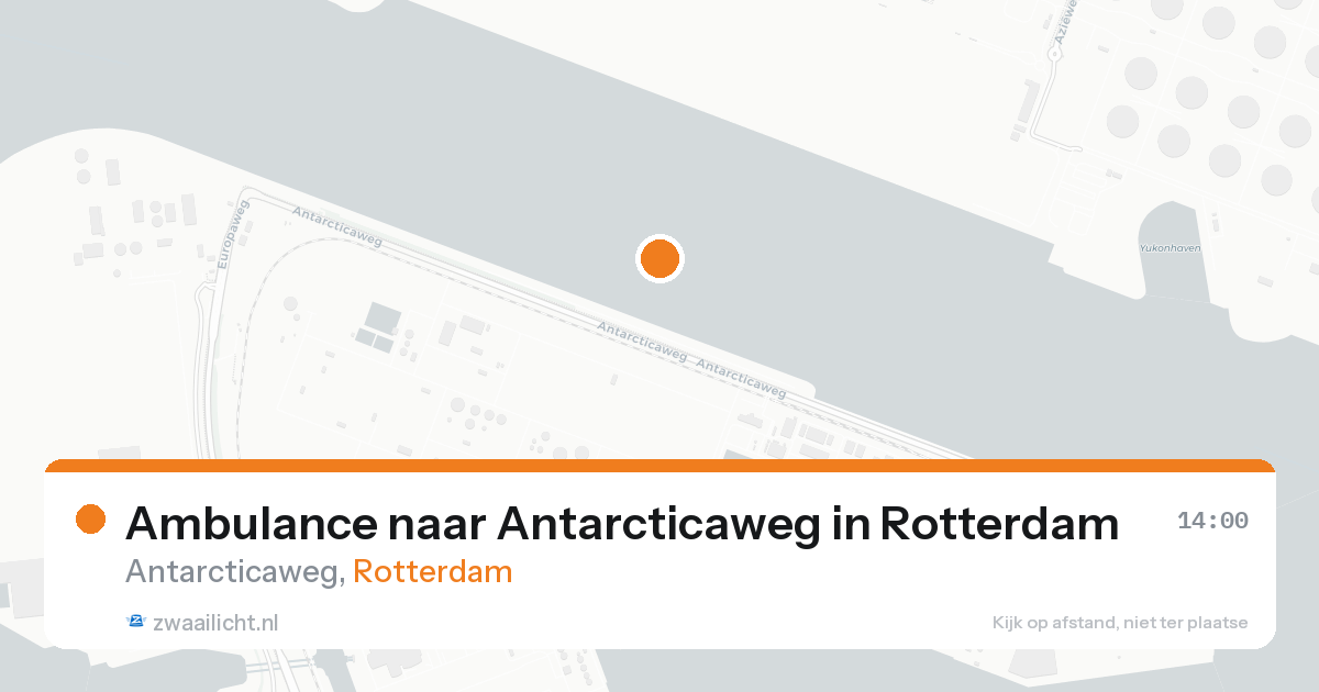 Ambulance naar Antarcticaweg in Rotterdam — 21 aug 2026