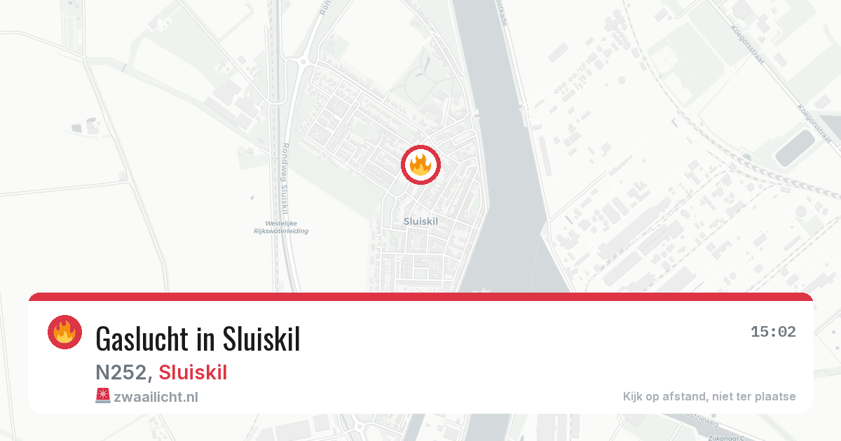 Gaslucht in Sluiskil — 23 mei 2026