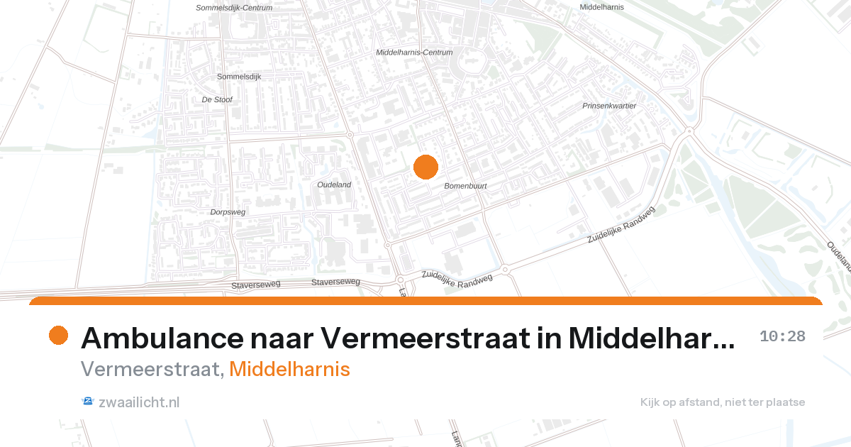 Ambulance naar Vermeerstraat in Middelharnis — 28 aug 2026