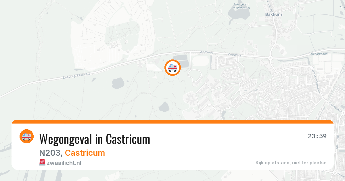 Wegongeval in Castricum — 29 jun 2026