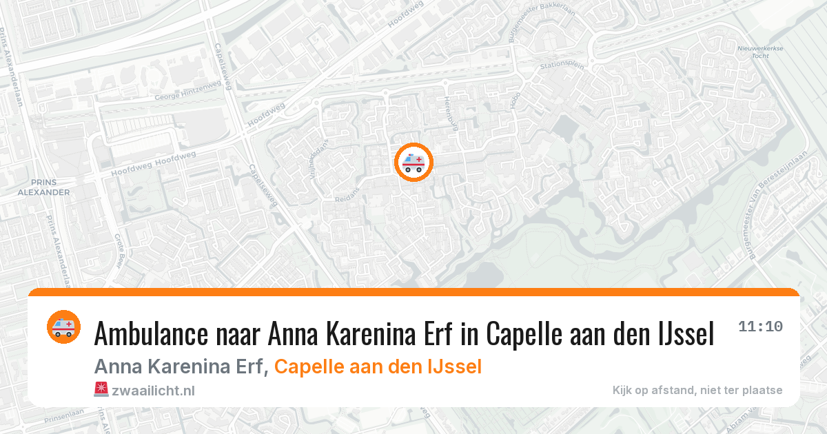Ambulance naar Anna Karenina Erf in Capelle aan den IJssel — 2 jun 2026
