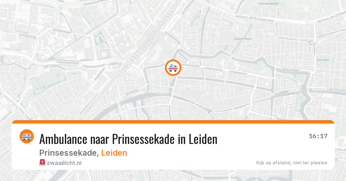 Ambulance naar Prinsessekade in Leiden — 29 mei 2026