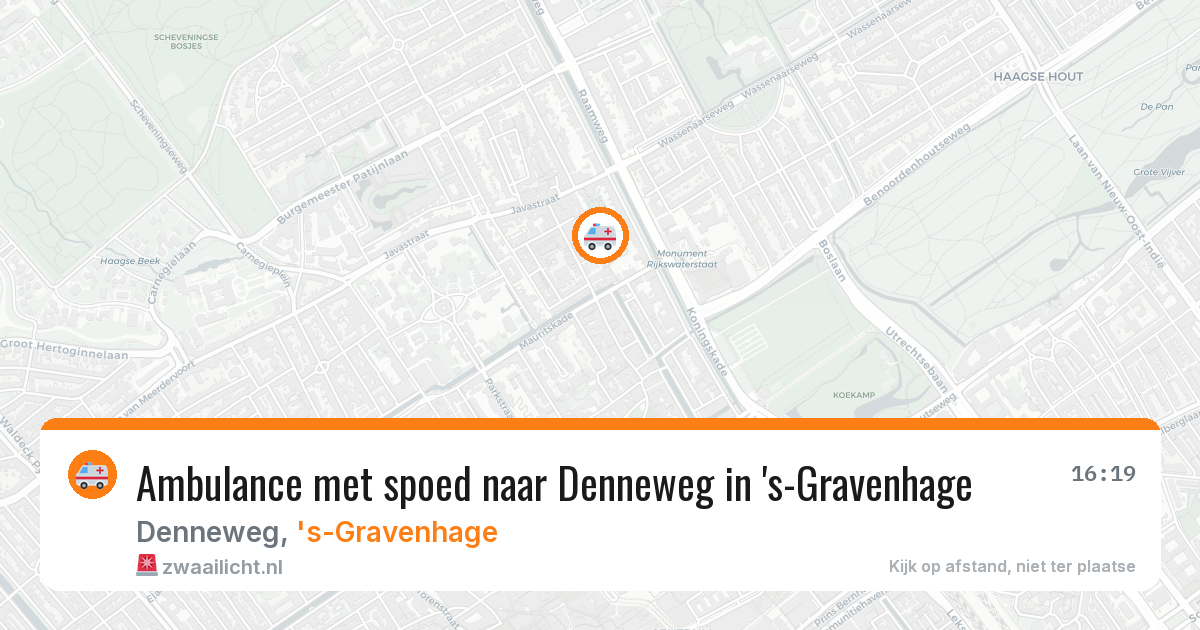 Ambulance met spoed naar Denneweg in 's-Gravenhage — 23 feb 2026