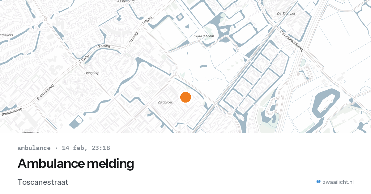 Ambulance melding — 14 feb 2026