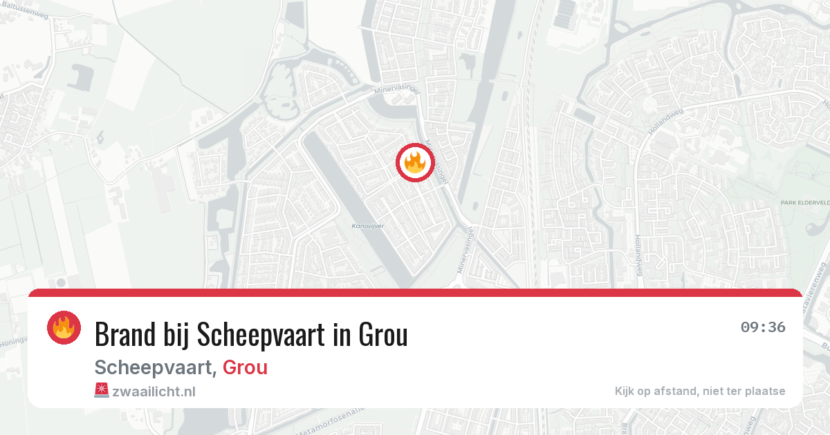 Brand bij Scheepvaart in Grou — 12 aug 2026