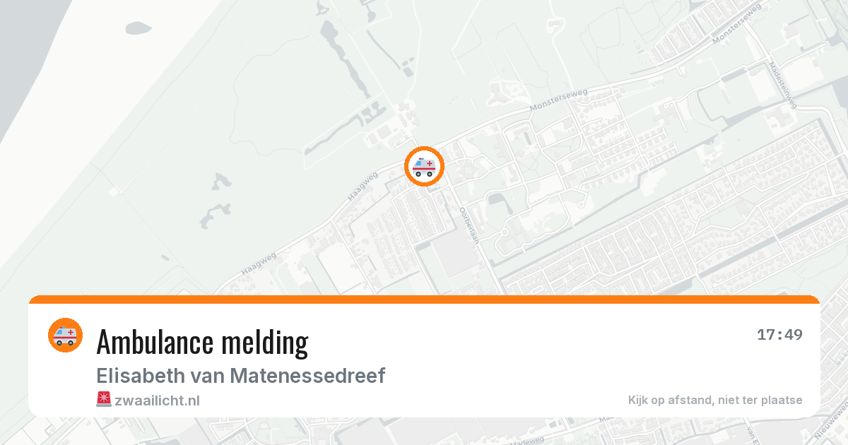 Ambulance melding — 18 jan 2026
