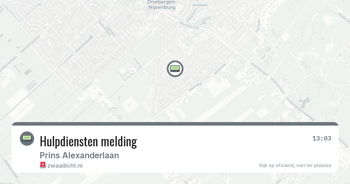 Hulpdiensten melding — 3 feb 2026
