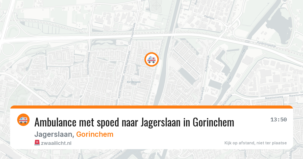 Ambulance met spoed naar Jagerslaan in Gorinchem — 10 apr 2026