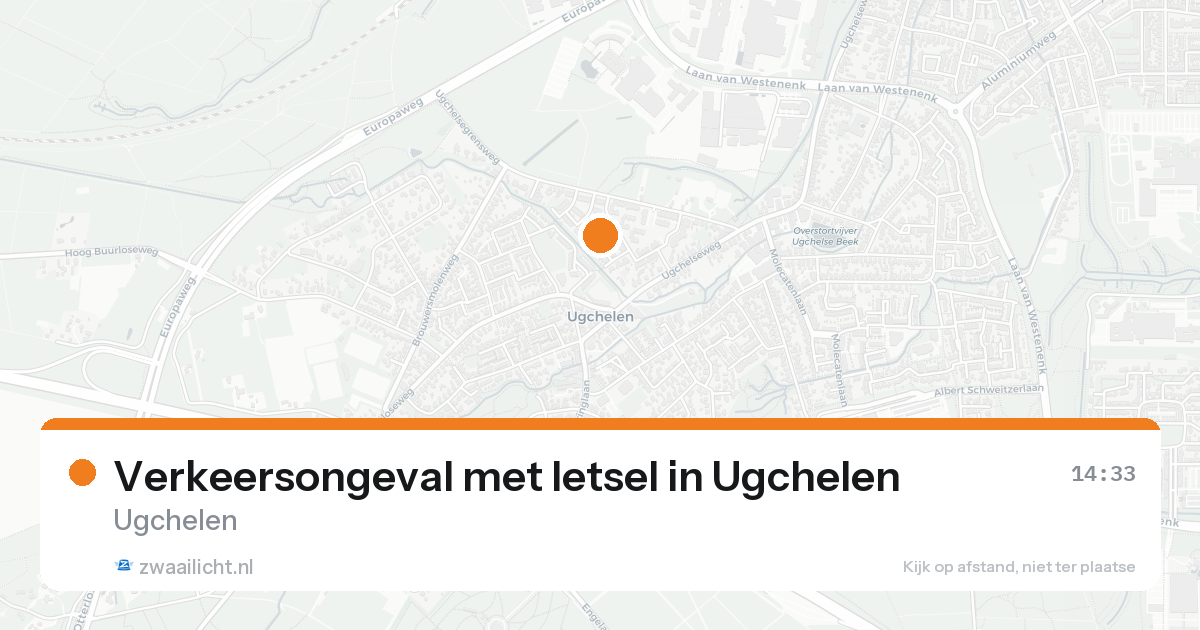 Verkeersongeval met letsel in Ugchelen — 31 jan 2026