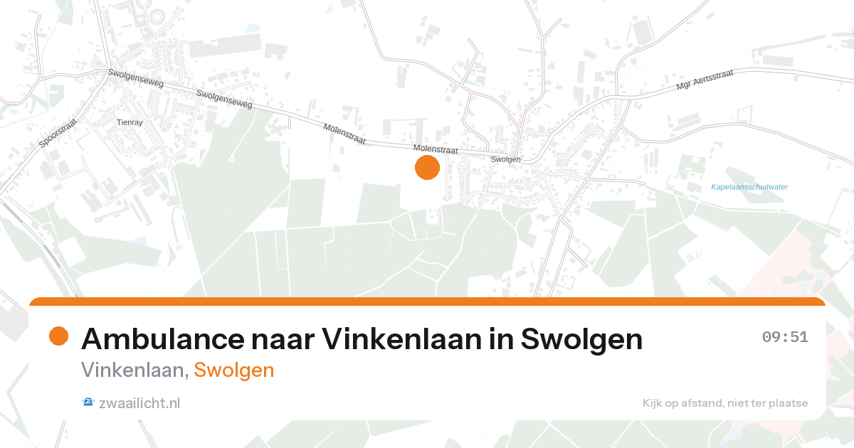 Ambulance naar Vinkenlaan in Swolgen — 5 aug 2026