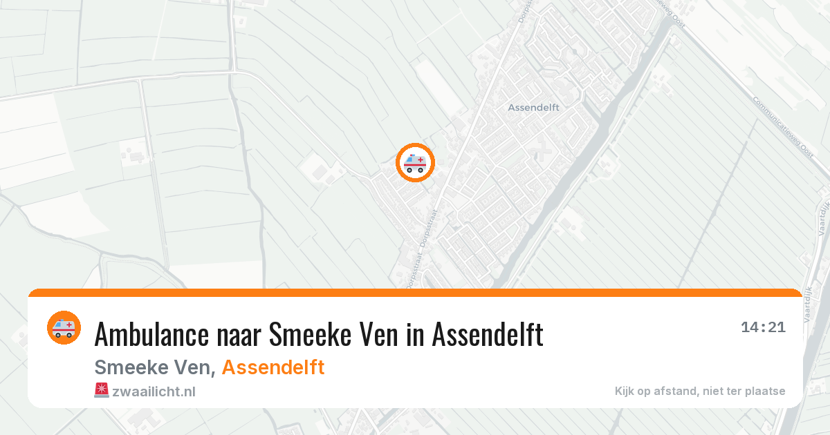 Ambulance naar Smeeke Ven in Assendelft — 29 jul 2026