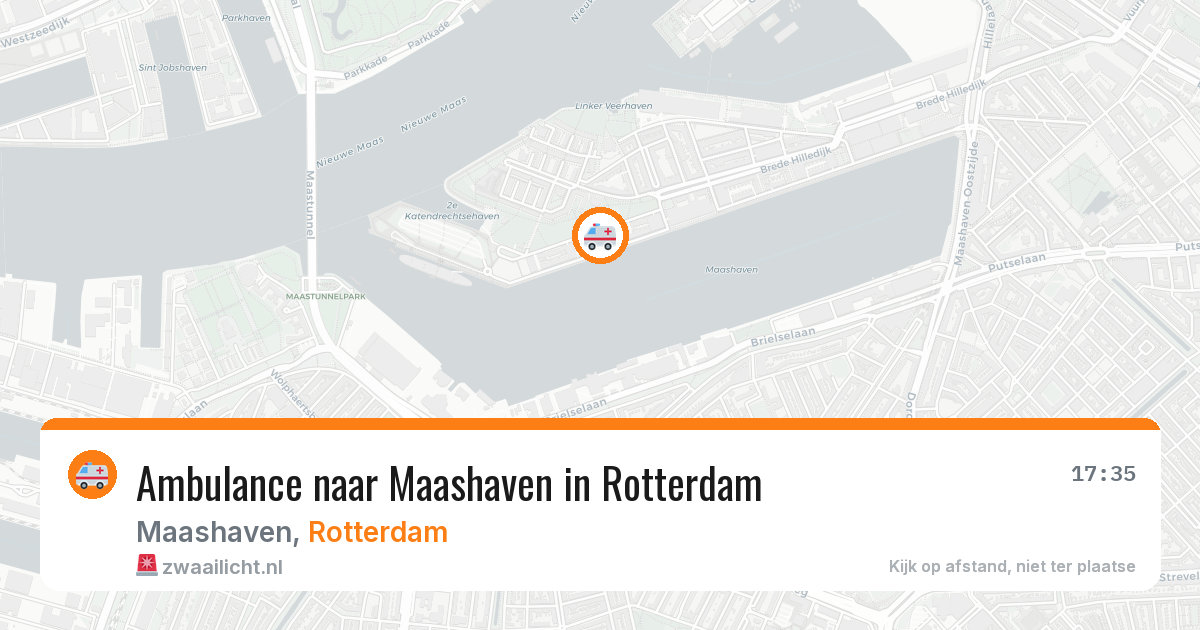 Ambulance naar Maashaven in Rotterdam — 2 mrt 2026