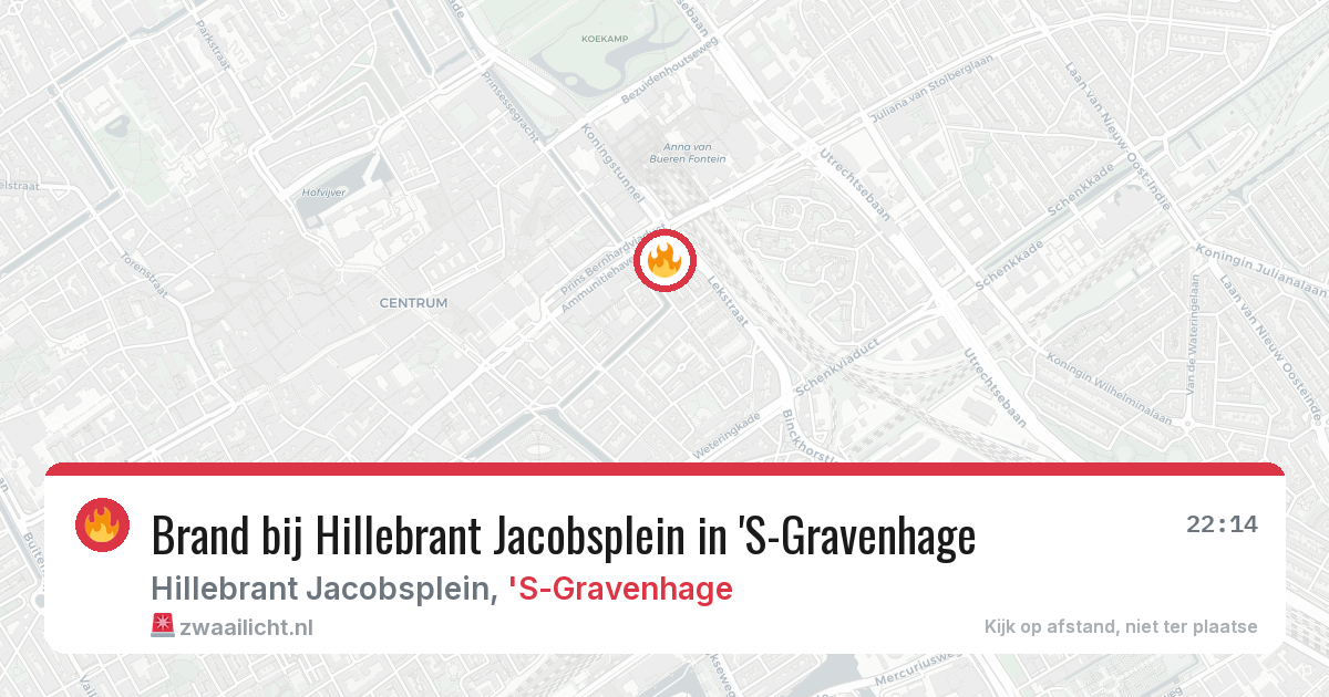 Brand bij Hillebrant Jacobsplein in 'S-Gravenhage — 13 aug 2026